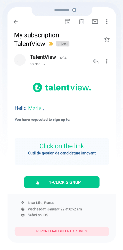 Signup Mobile - TalentView